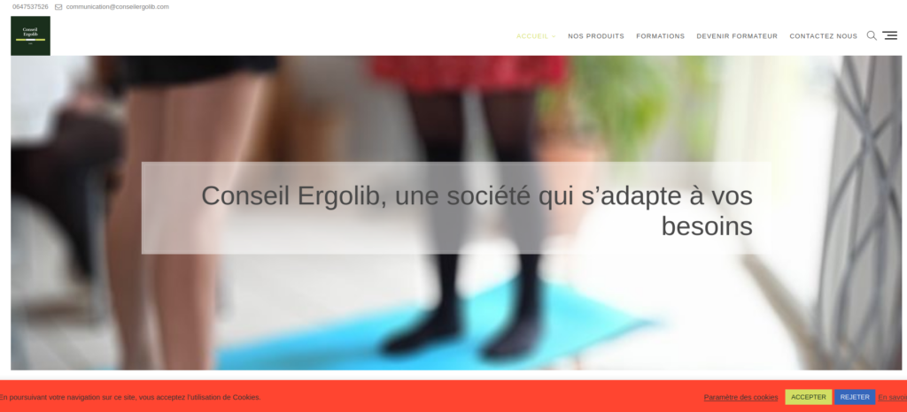 La refonte du site Conseil Ergolib