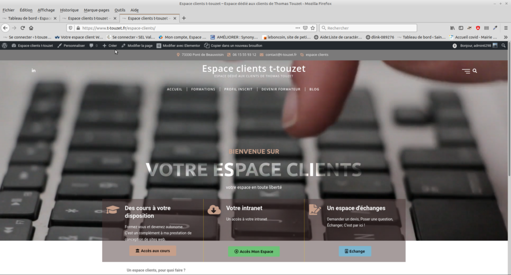 espace clients t-touzet